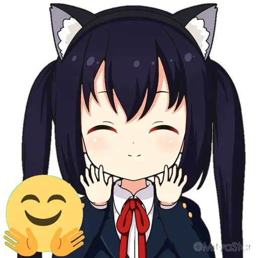 🤗 Стикер «Azunyan» для Telegram