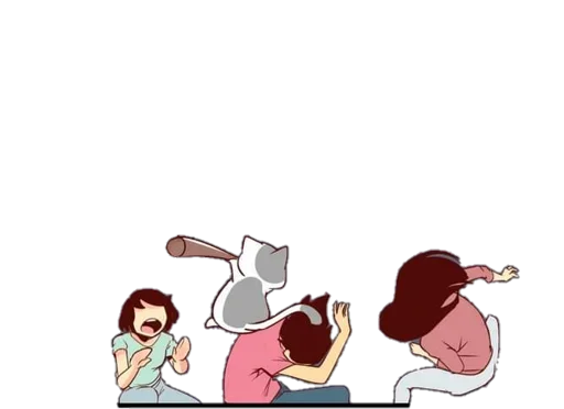 😸 Стикер «Nyangami komikkamvret» для Telegram