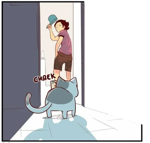 😸 Стикер «Nyangami komikkamvret» для Telegram