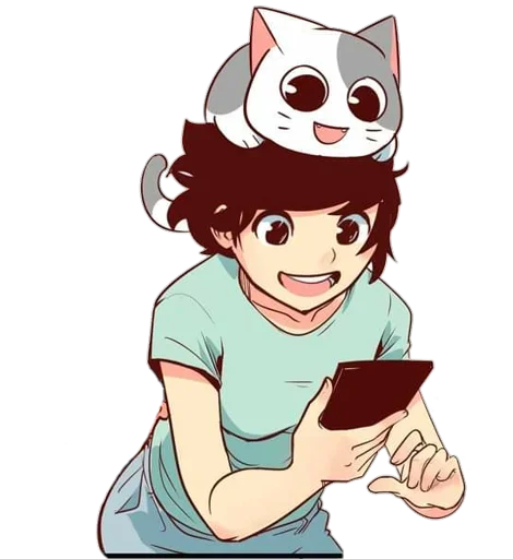 😸 Стикер «Nyangami komikkamvret» для Telegram