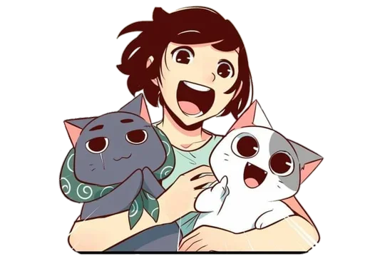 😸 Стикер «Nyangami komikkamvret» для Telegram