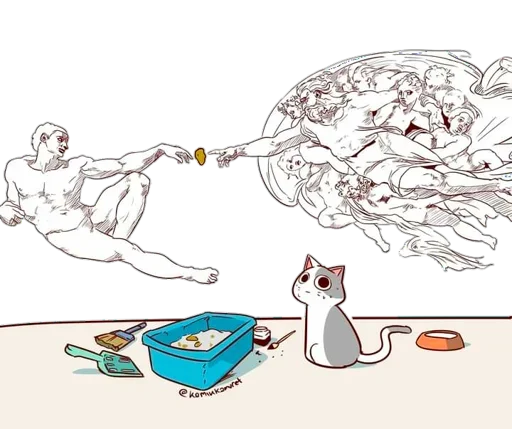 😸 Стикер «Nyangami komikkamvret» для Telegram