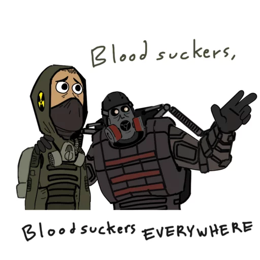 ☹ Стикер «S.T.A.L.K.E.R 2 Сборная Солянка» для Telegram