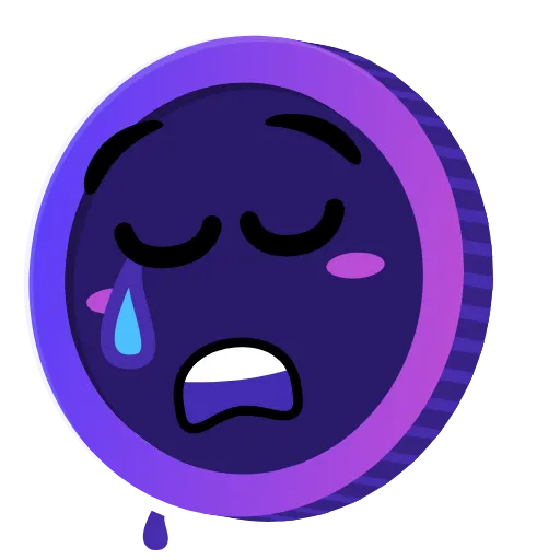 🥲 Стикер «Purple» для Telegram