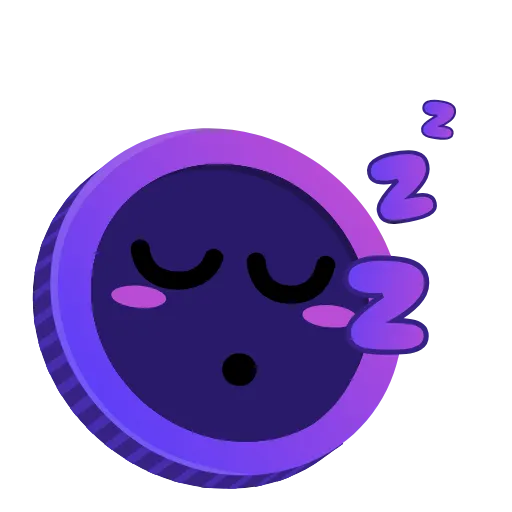😴 Стикер «Purple» для Telegram