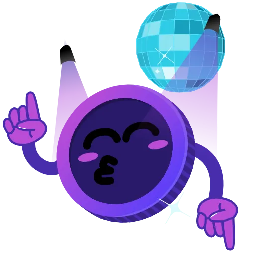 🕺 Стикер «Purple» для Telegram