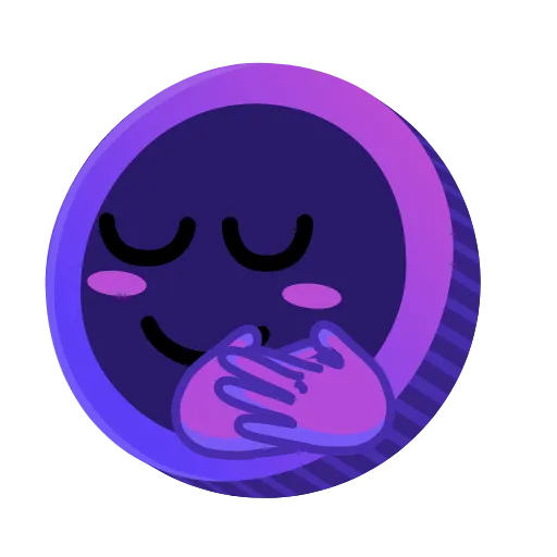 🤗 Стикер «Purple» для Telegram