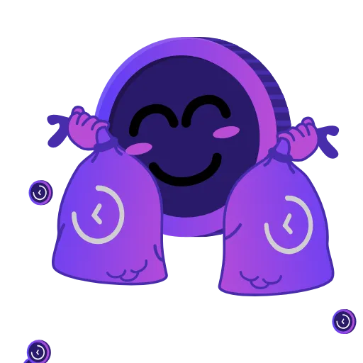 🤑 Стикер «Purple» для Telegram