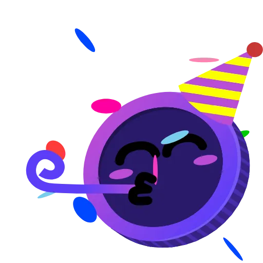 🥳 Стикер «Purple» для Telegram