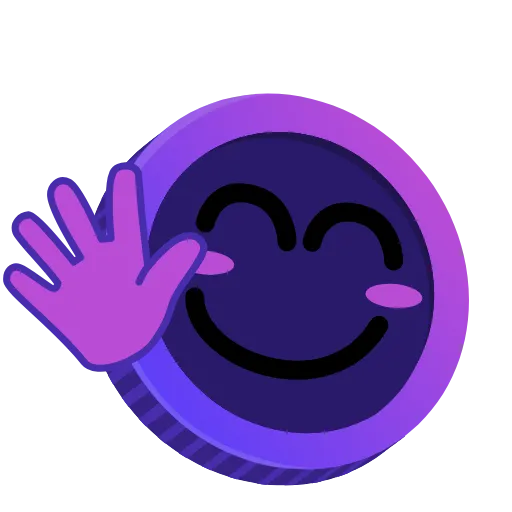👋 Стикер «Purple» для Telegram
