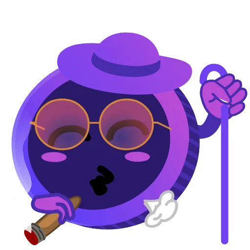 🚬 Стикер «Purple» для Telegram