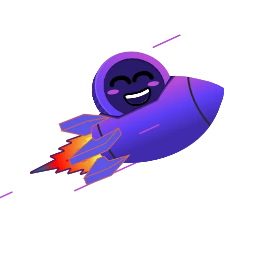 🚀 Стикер «Purple» для Telegram