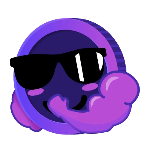 💪 Стикер «Purple» для Telegram