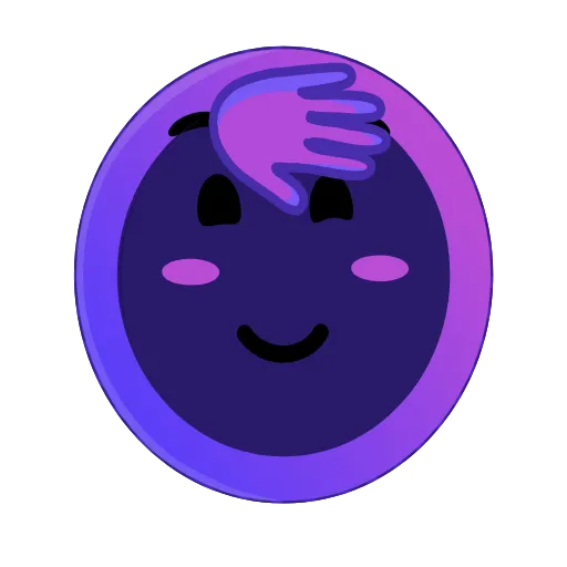 😌 Стикер «Purple» для Telegram