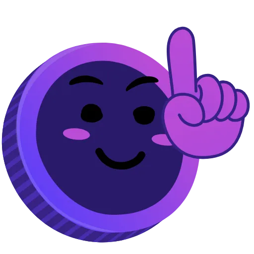 ☝️ Стикер «Purple» для Telegram