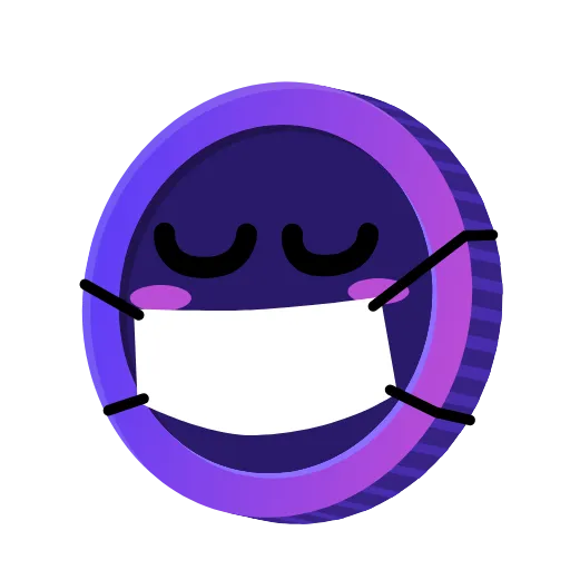 😷 Стикер «Purple» для Telegram