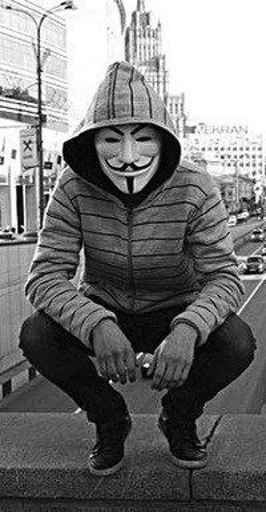 😡 Стикер «ананимные» для Telegram