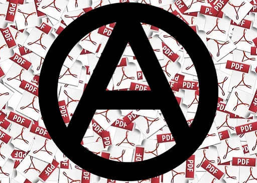 📚 Стикер «Anarquismo en PDF» для Telegram