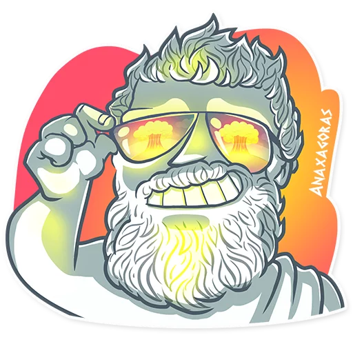 😎 Стикер «Greek Geeks» для Telegram