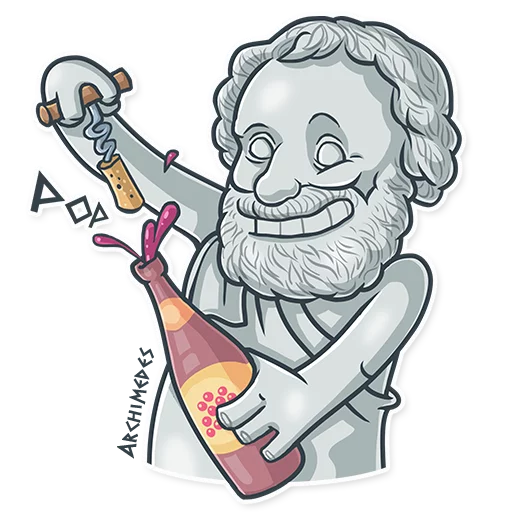 🍾 Стикер «Greek Geeks» для Telegram