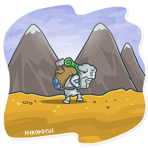 🏔 Стикер «Greek Geeks» для Telegram