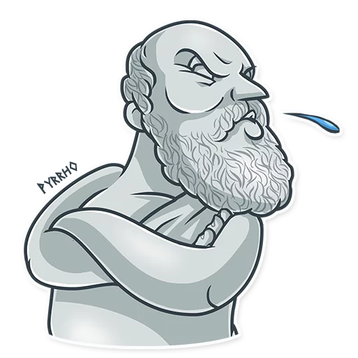 😤 Стикер «Greek Geeks» для Telegram