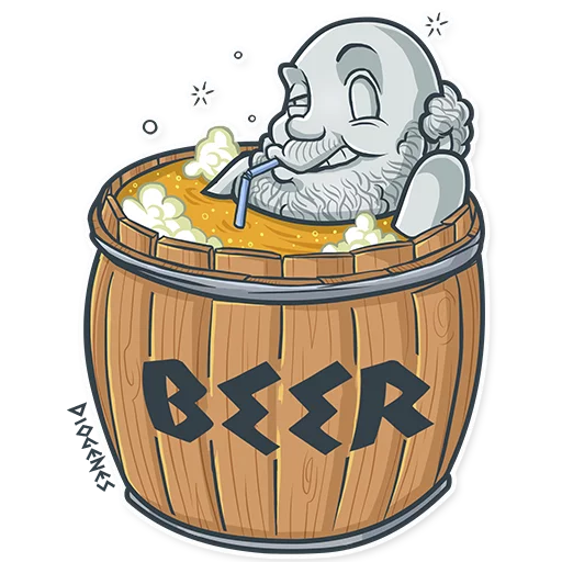 🍺 Стикер «Greek Geeks» для Telegram