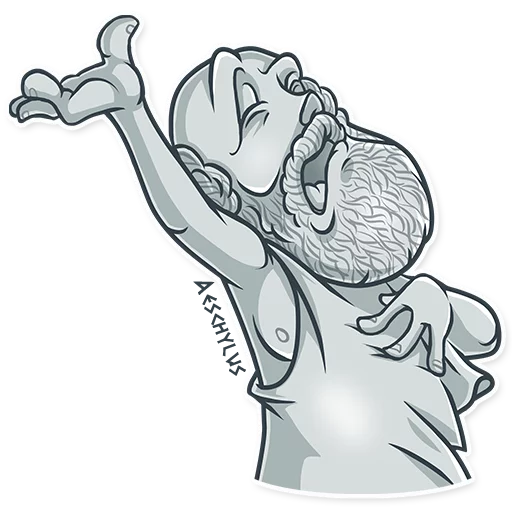 😩 Стикер «Greek Geeks» для Telegram