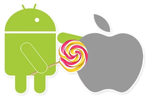 😁 Стикер «Android and Apple» для Telegram