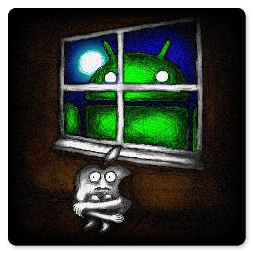 😃 Стикер «Android and Apple» для Telegram