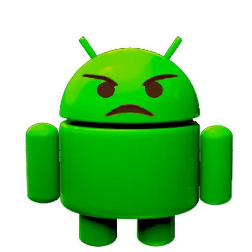 😠 Стикер «Android Funny» для Telegram