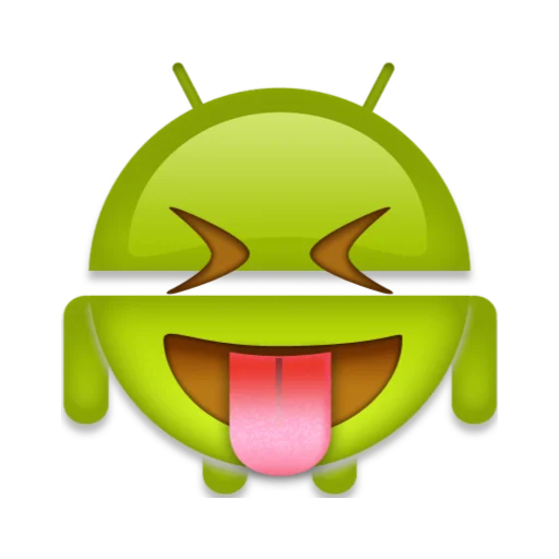 😝 Стикер «android robot emoji» для Telegram