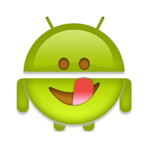 👅 Стикер «android robot emoji» для Telegram