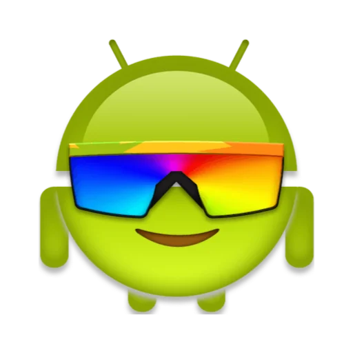 😎 Стикер «android robot emoji» для Telegram