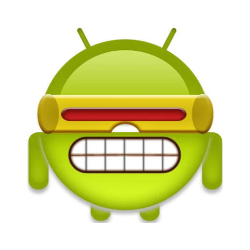 😬 Стикер «android robot emoji» для Telegram