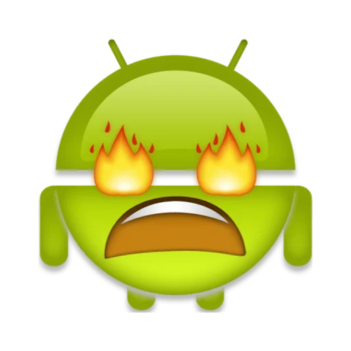🔥 Стикер «android robot emoji» для Telegram