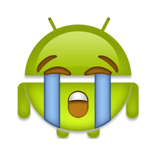 😭 Стикер «android robot emoji» для Telegram