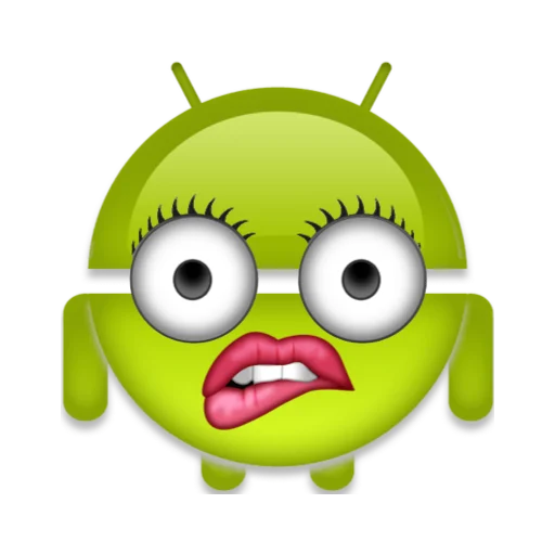 👄 Стикер «android robot emoji» для Telegram