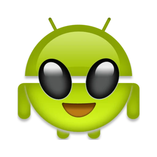 👽 Стикер «android robot emoji» для Telegram