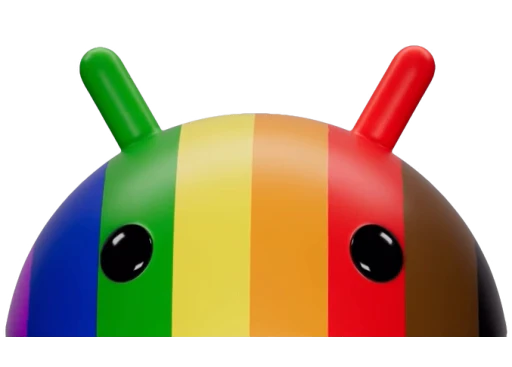 🏳️‍🌈 Стикер «Androids Full» для Telegram