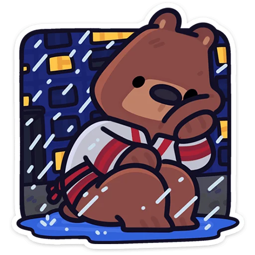 🌟 Стикер «Медведь Андрюшка» для Telegram