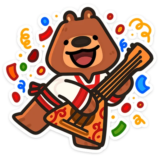 🌟 Стикер «Медведь Андрюшка» для Telegram