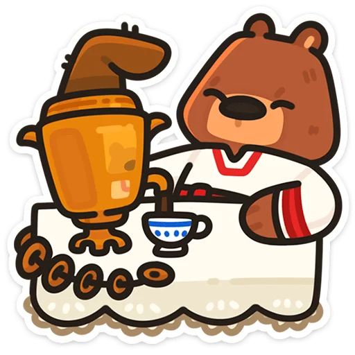 🌟 Стикер «Медведь Андрюшка» для Telegram