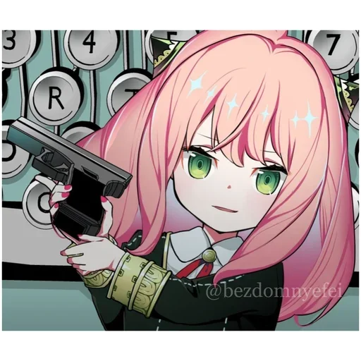 🔫 Стикер «anechka spy x family» для Telegram