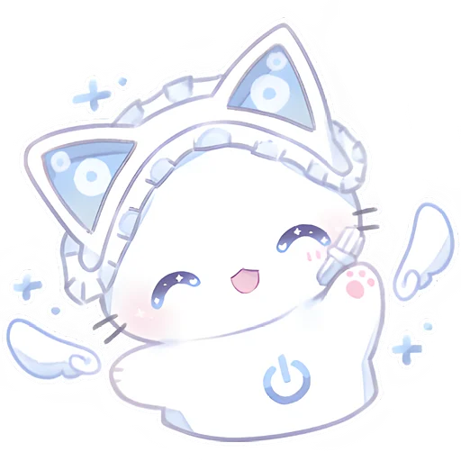 🤗 Стикер «Ангел Чиронеко» для Telegram