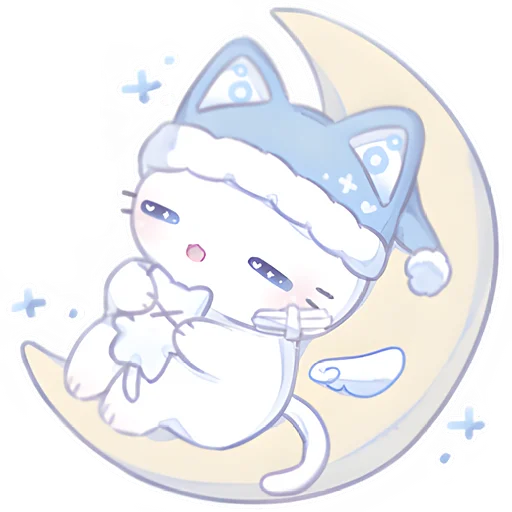 🌙 Стикер «Ангел Чиронеко» для Telegram