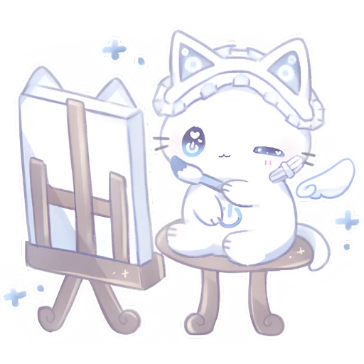 🎨 Стикер «Ангел Чиронеко» для Telegram