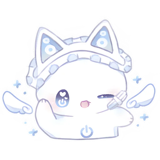 😉 Стикер «Ангел Чиронеко» для Telegram