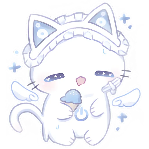 🍦 Стикер «Ангел Чиронеко» для Telegram