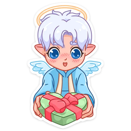 💝 Стикер «Ангел-кун» для Telegram